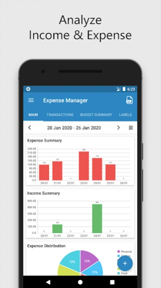 Expense Manager Budget Planner Screenshot