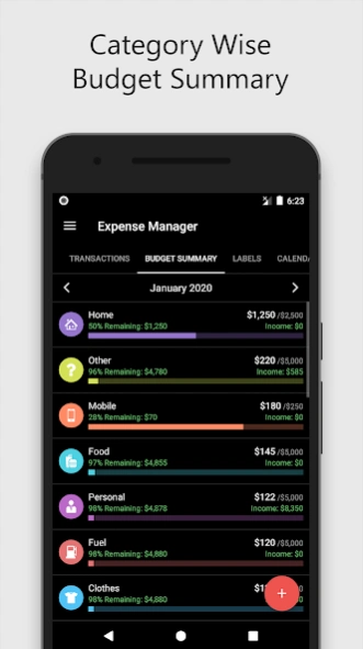 Expense Manager Budget Planner Screenshot