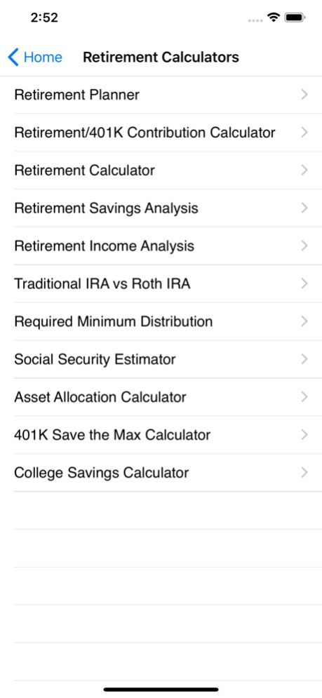 EZ Financial Calculators 7.5.4 Screenshot