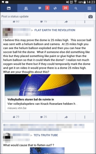 Facebook Lite - yeah some people think the Earth might be flat