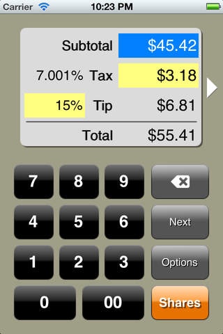 Fair Share Tip Calculator and Bill Free Download