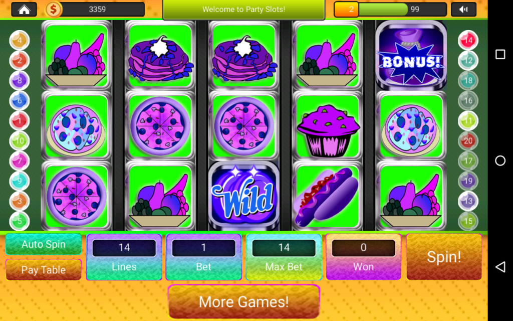 Famous Food Bingo Slots 1.0 Screenshot