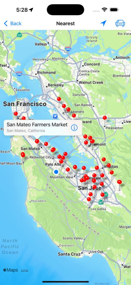 Farmers' Market Locator 1.3.1 Screenshot