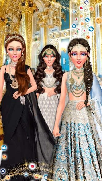 green emerald velvet dress Famous Doll Fashion: Star Show Makeup and Dress Up Girls Games main image 1