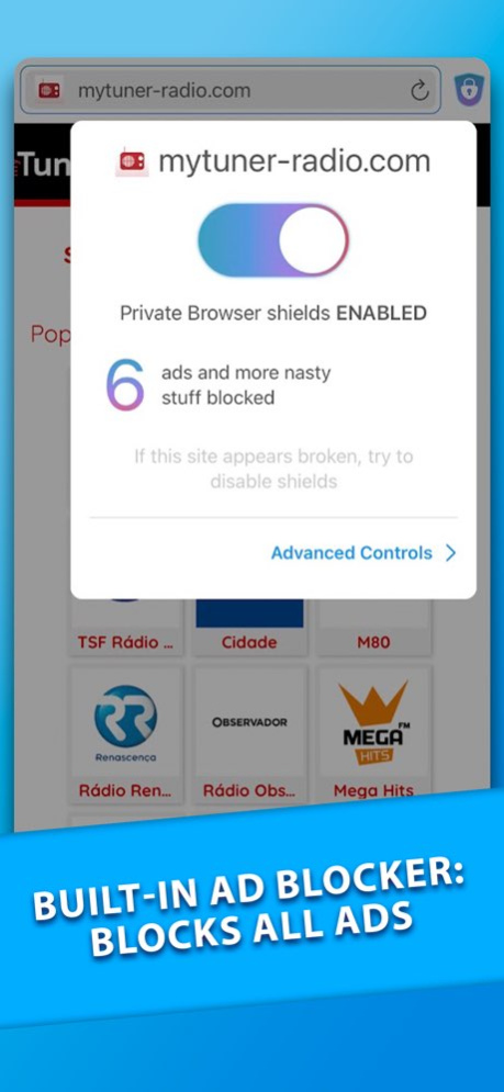 Fast Private Internet Browser 1.1 Screenshot