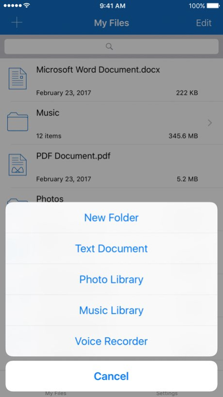 File Manager for iPhone 5.0.8 Screenshot