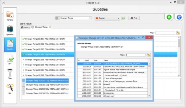 FileBot - renamer and subtitle finder