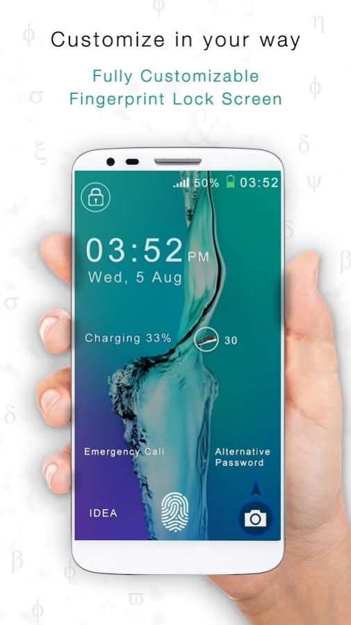Fingerprint LockScreen Prank 1.2 Screenshot