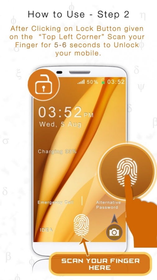 Fingerprint LockScreen Prank 1.2 Screenshot