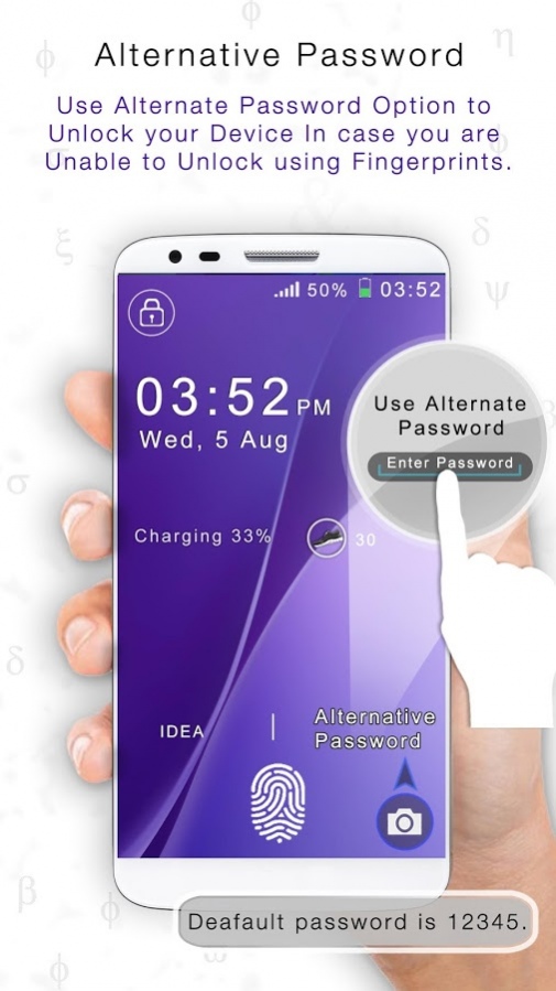 Fingerprint LockScreen Prank 1.2 Screenshot