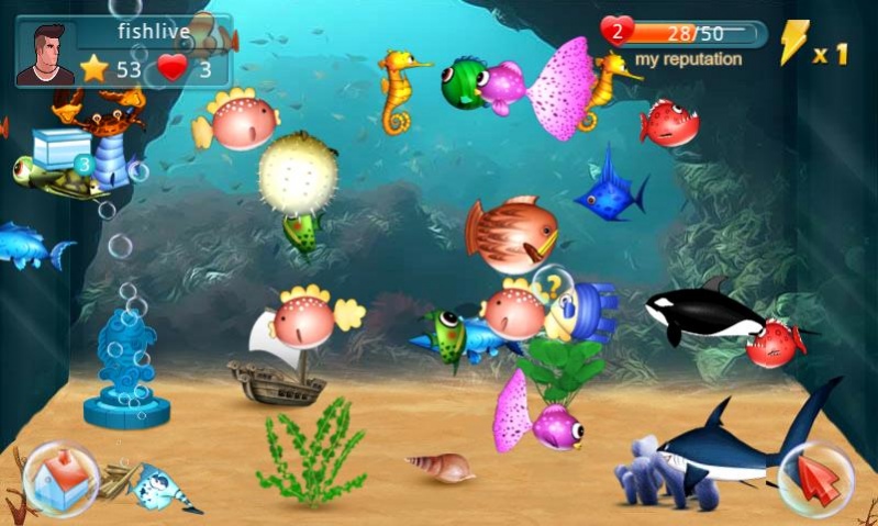 Review Screenshot - Fish Game – Create Your Own Virtual Aquarium