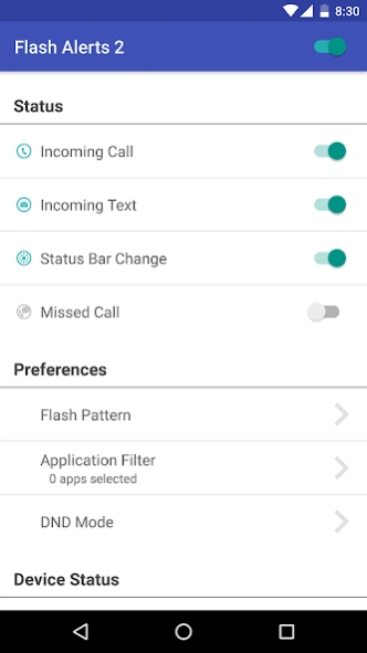 Review Screenshot - Get Flash Notifications for Calls and Texts