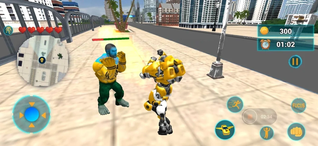 Flying Robot Transform Game Screenshot