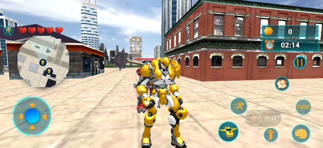 Flying Robot Transform Game Screenshot