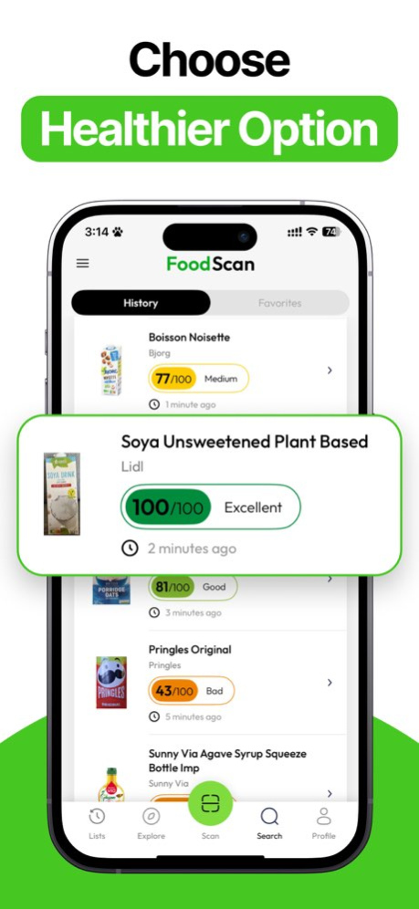 Food Scanner Nutrition Tracker 1.0.4 Screenshot