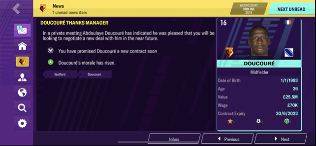 Football manager outlet 2020 mobile