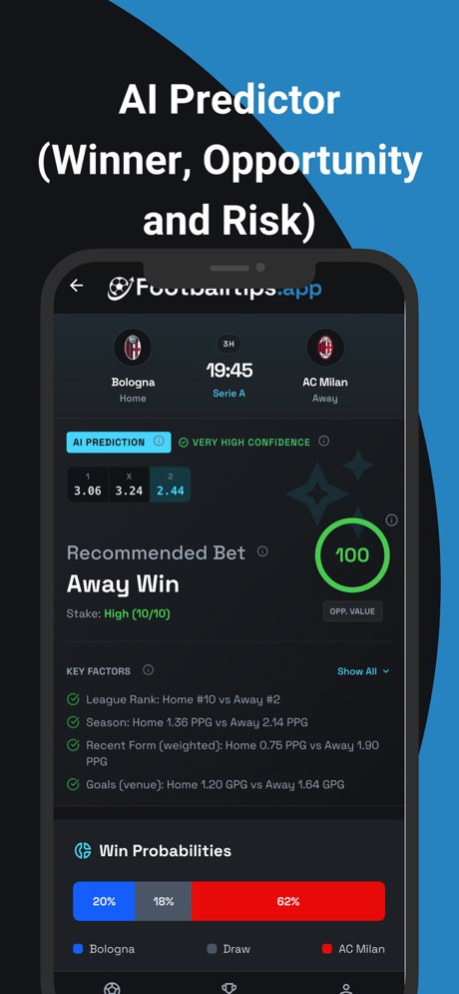 FootballTips: AI Bet Predictor 2.0.3 Screenshot