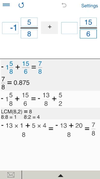 Fraction Calculator 4in1 Screenshot