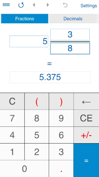 Fraction Calculator 4in1 Screenshot
