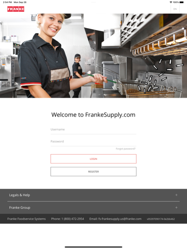 Franke Foodservice 0.9.4 Screenshot
