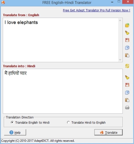 english to hindi translation software free download