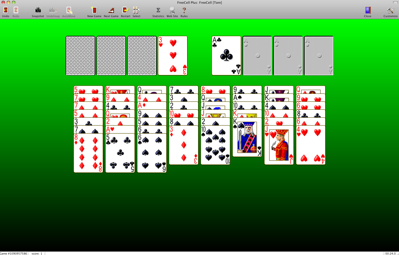 FreeCell Plus 4.3 Screenshot