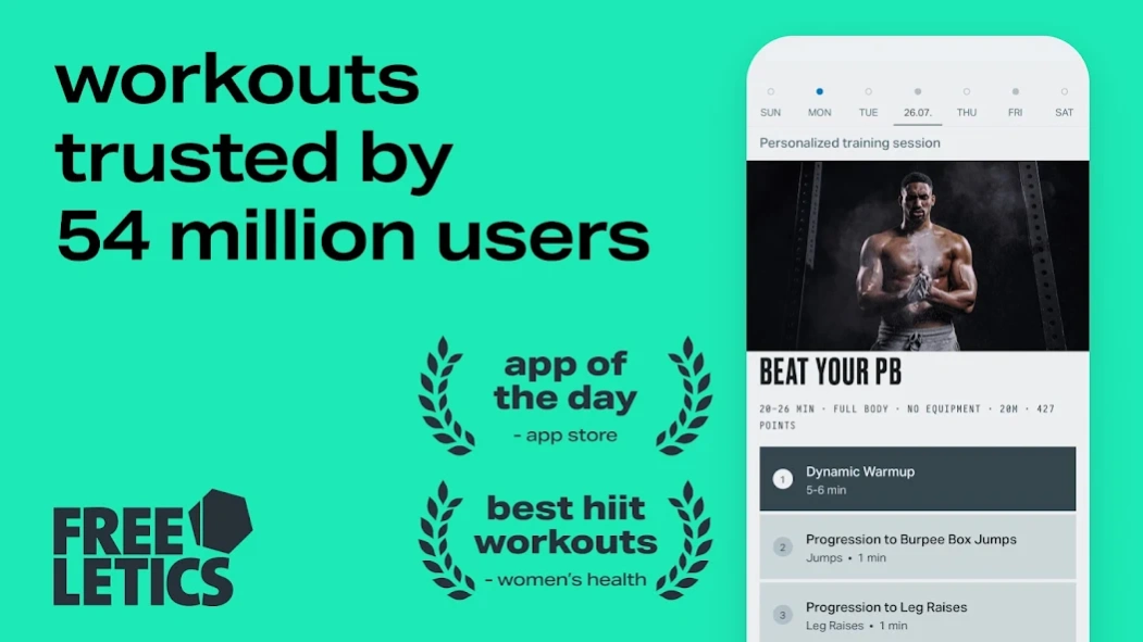 Review Screenshot - A Customized and Educating Fitness App