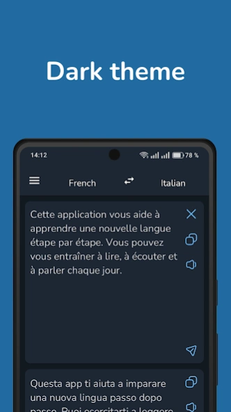 French Italian Translator Screenshot