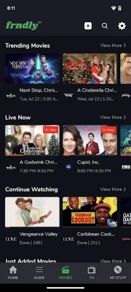 Frndly TV: Live TV & Movies. 2.54 Screenshot