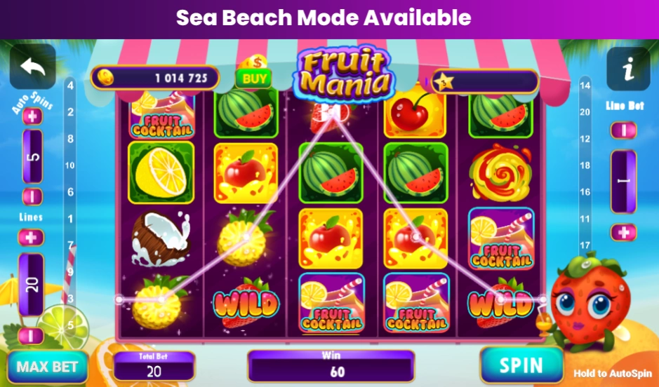 Fruit Mania - Cocktail Slot 55.5 Screenshot