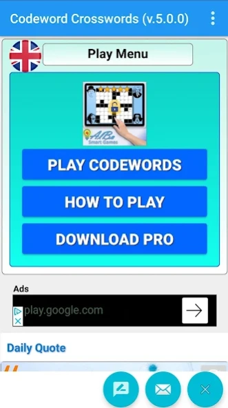 Codeword Puzzles Word games 9.0 Screenshot
