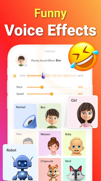 Fun Voice Changer Sound Effect Screenshot