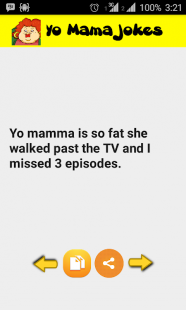 yo mama so fat when she walked by the tv