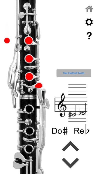 G Clarinet Finger Chart