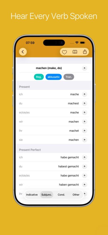 German Verb Conjugator Pro 4.4.0 Screenshot
