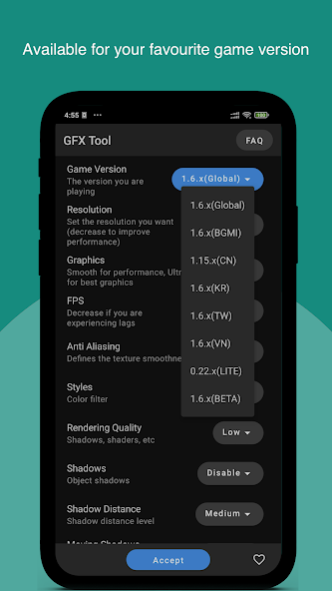 GFX Tool - Game Booster 2.4.0 Screenshot