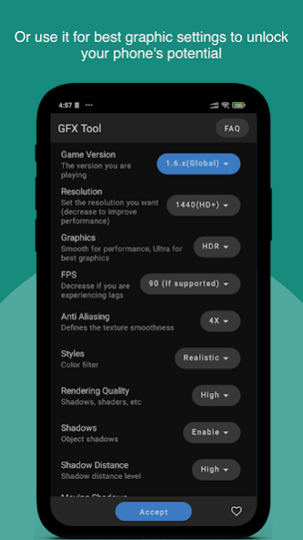 GFX Tool - Game Booster 2.4.0 Screenshot