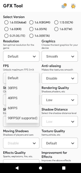 Android Best Gfx Tool For Bgmi Best GFX Tool For Bgmi ? #explorepage #viralreels #pubgmobile