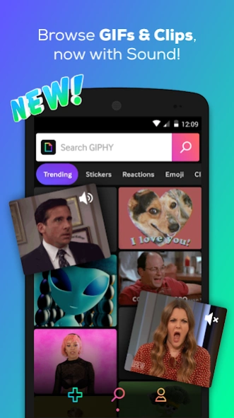 Review Screenshot - Sticker Keyboard – Search and Share the Latest GIFs