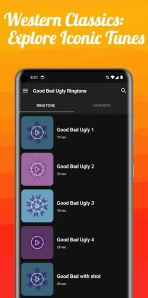Good bad ugly ringtone 1.7 Screenshot