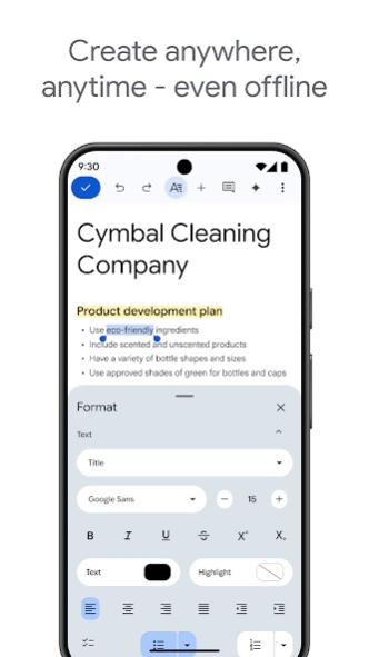 Google Docs 1.26.021.01.90 Screenshot