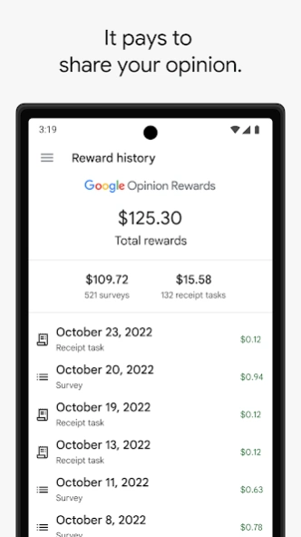 Review Screenshot - Survey App – Your Ticket for Earning Free Google Play Credits