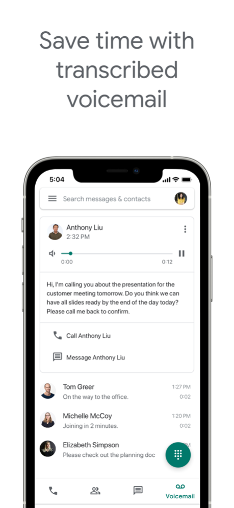 Google Voice 25.38 Screenshot