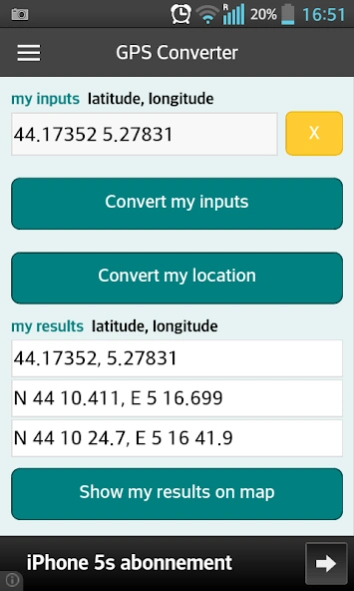 GPS coordinates converter 3.1.1 Free Download