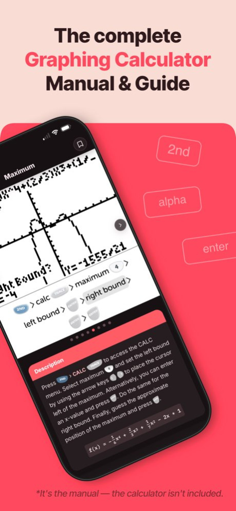 TI 84 Graphing Calculator Man. 2.0.1 Screenshot