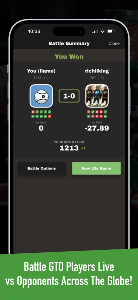 GTO Battle+ : Poker Puzzles! 1.7.2 Screenshot