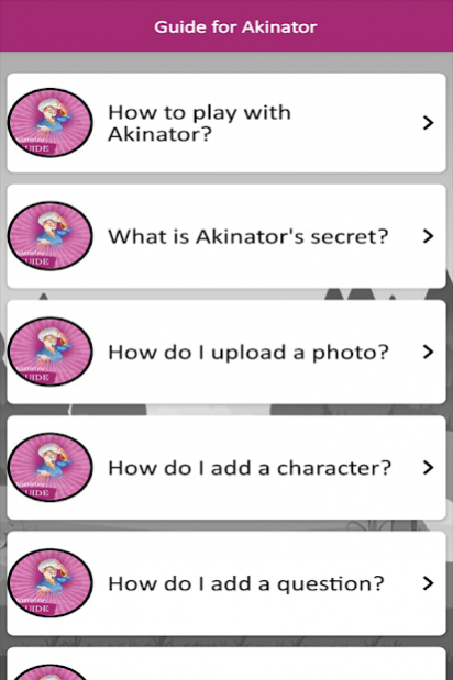 Guide for Akinator game: tips new APK pour Android Télécharger