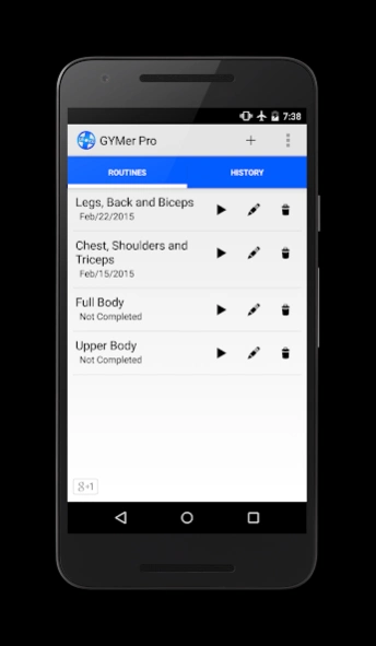 GYMer BodyBuilding Log 2.8.2 Screenshot