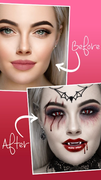 Halloween Vampire Makeup Screenshot