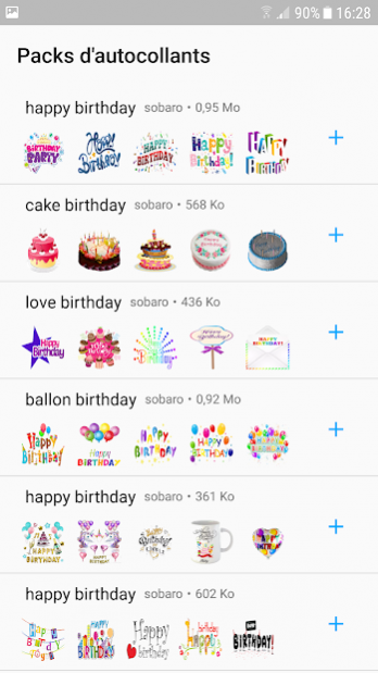 Lotsbestemming Roeispaan Hinder happy birthday stickers for whatsapp 1.0 Free Download